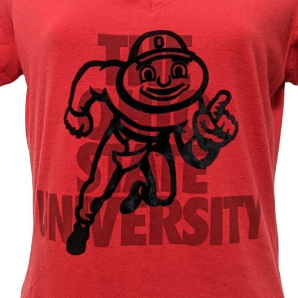 NIKE Women's Ohio State Buckeyes V-Neck T-Shirt M - Picture 2 of 5